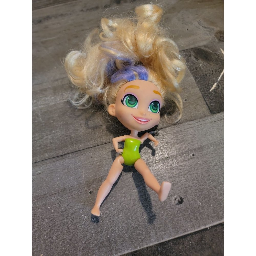 Blonde green‎ eye swimsuit Girl doll toy figure